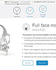 RESMED Full Face Mask - AirFit F20