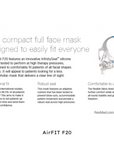 RESMED Full Face Mask - AirFit F20