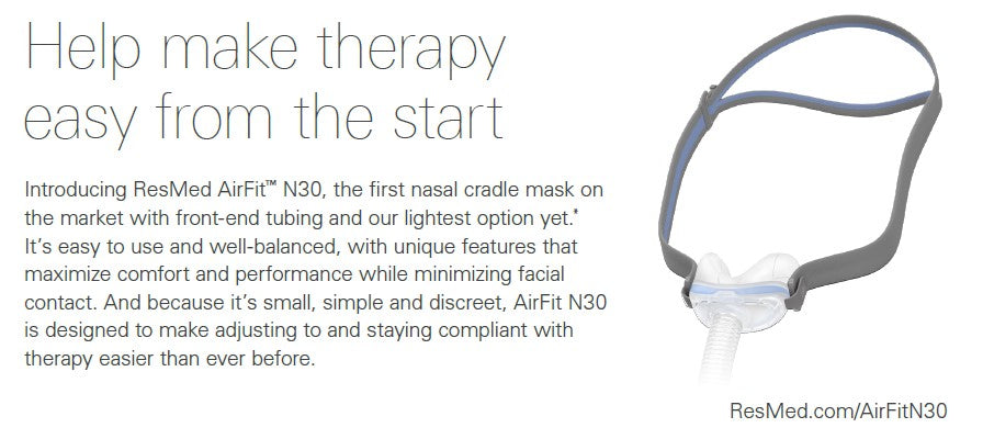 RESMED Nasal Cradle Mask - AirFit N30