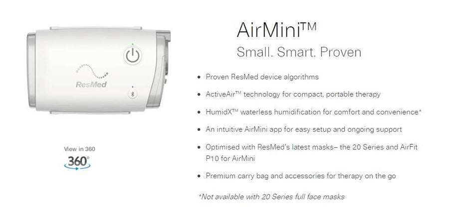 RESMED Airmini + AirFit N30 Mask Pack