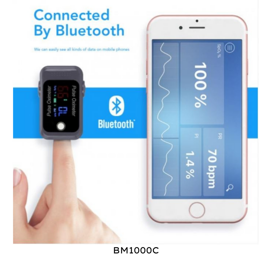 BERRY SMART BLUETOOTH Fingertip Pulse Oximeter [CE & FDA Approved]