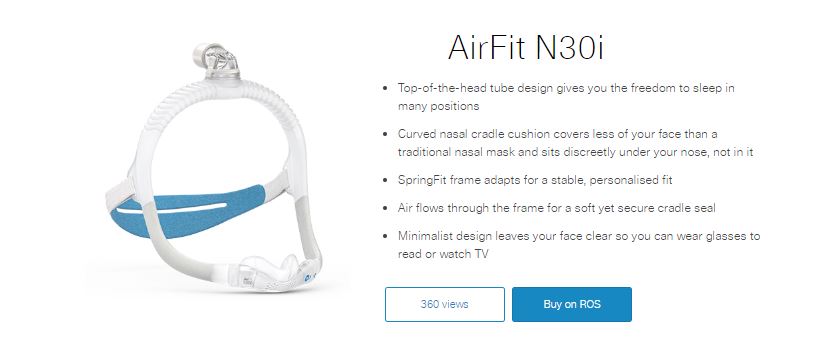RESMED Nasal Mask - AirFit N30i