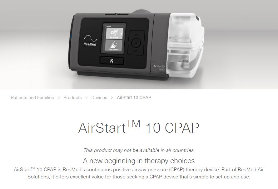 RESMED AirStart 10