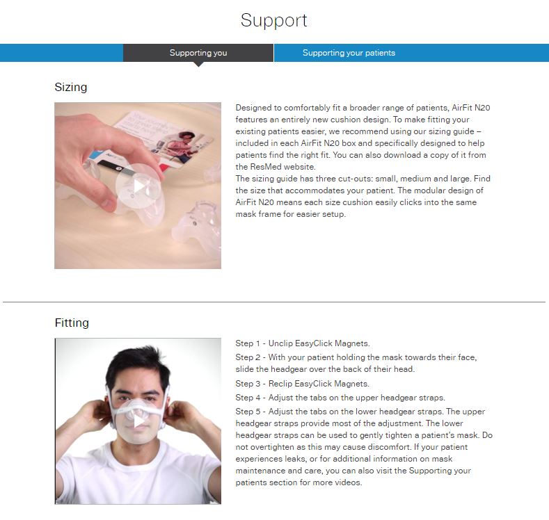 RESMED Nasal Mask - AirFit N20