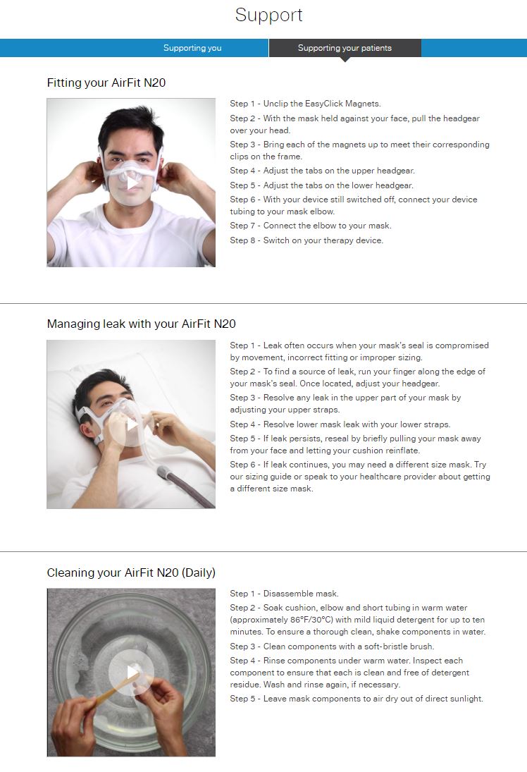RESMED Nasal Mask - AirFit N20