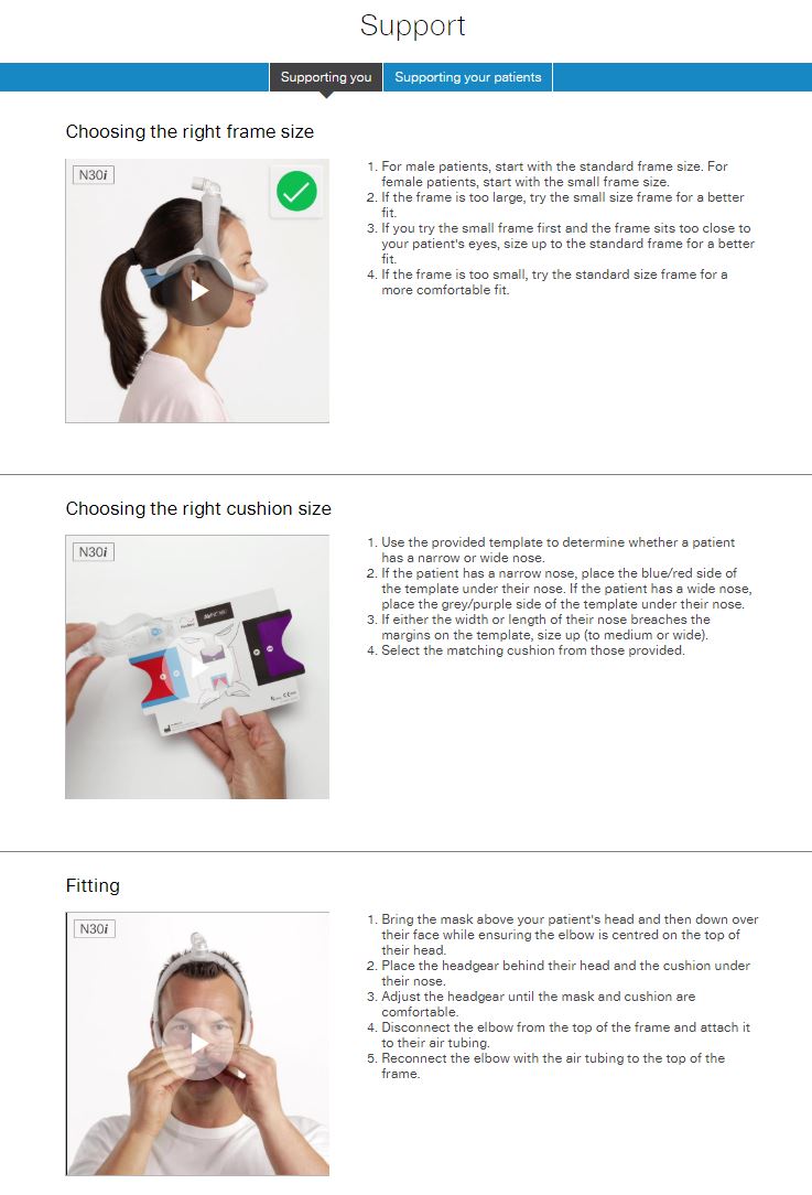 RESMED Nasal Mask - AirFit N30i