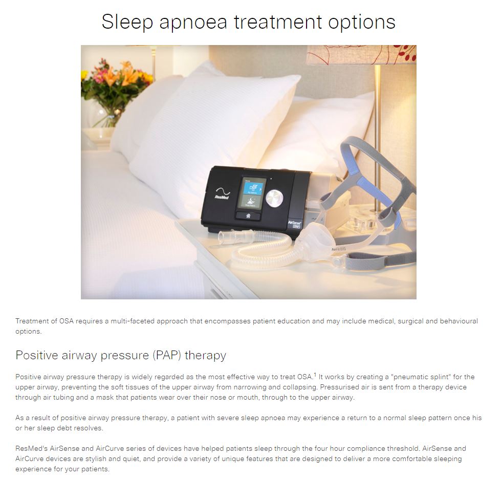 RESMED Sleep Apnea Home Test Consultation Booking