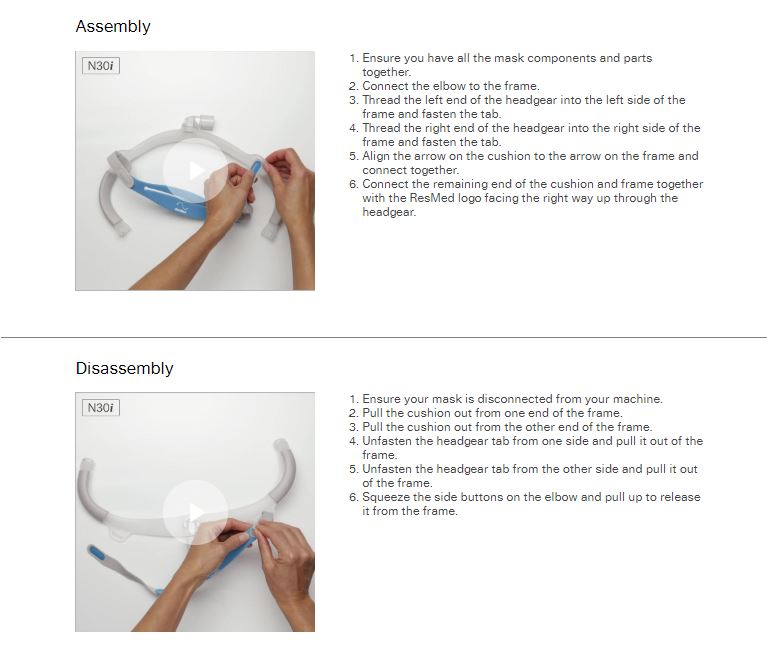 RESMED Nasal Mask - AirFit N30i