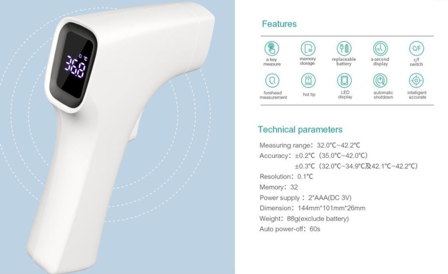 Medical Infrared Thermometer [Ready Stock - Limited]